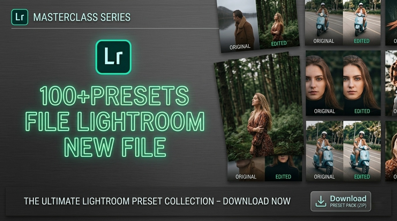 Cinematic Lightroom Presets Pack 2026 | 500 + Filters